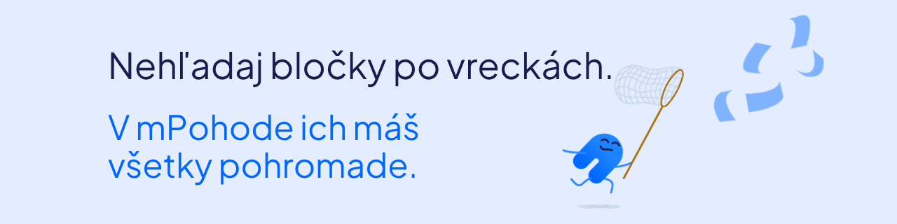 Nehľadaj bločky z benzínky po vreckách, keď ich môžeš mať všetky na jednom mieste - v mPohode.