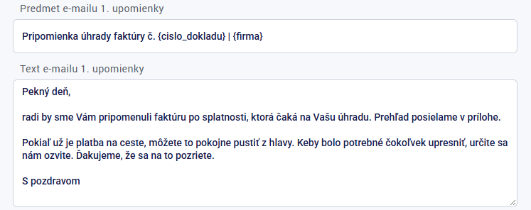 Prvá upomienka je skôr priateľské upozornenie, či faktúra náhodou nezapadla