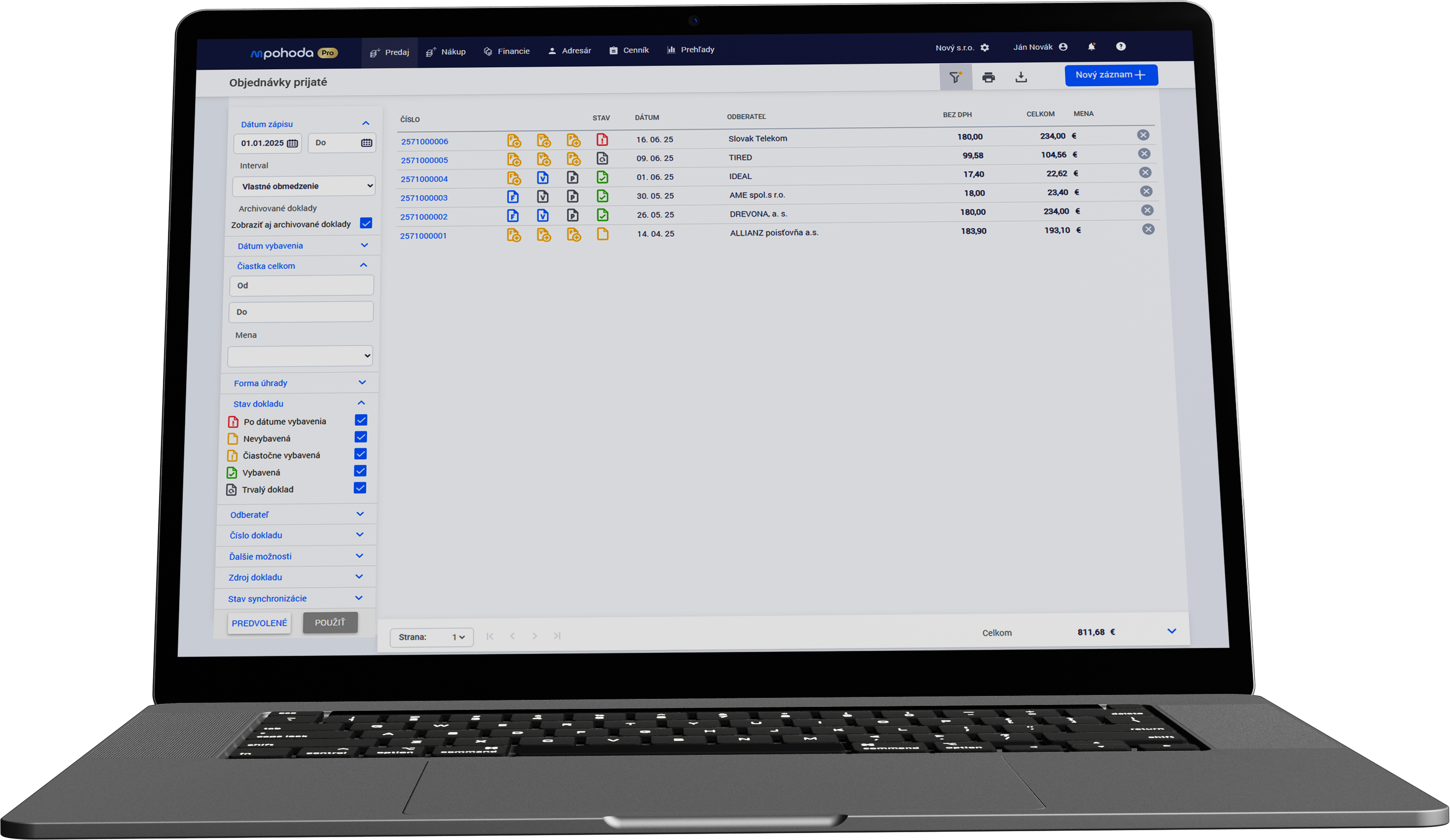 Vďaka API si môžeš do mPohody importovať napríklad aktuálne objednávky z e-shopu.